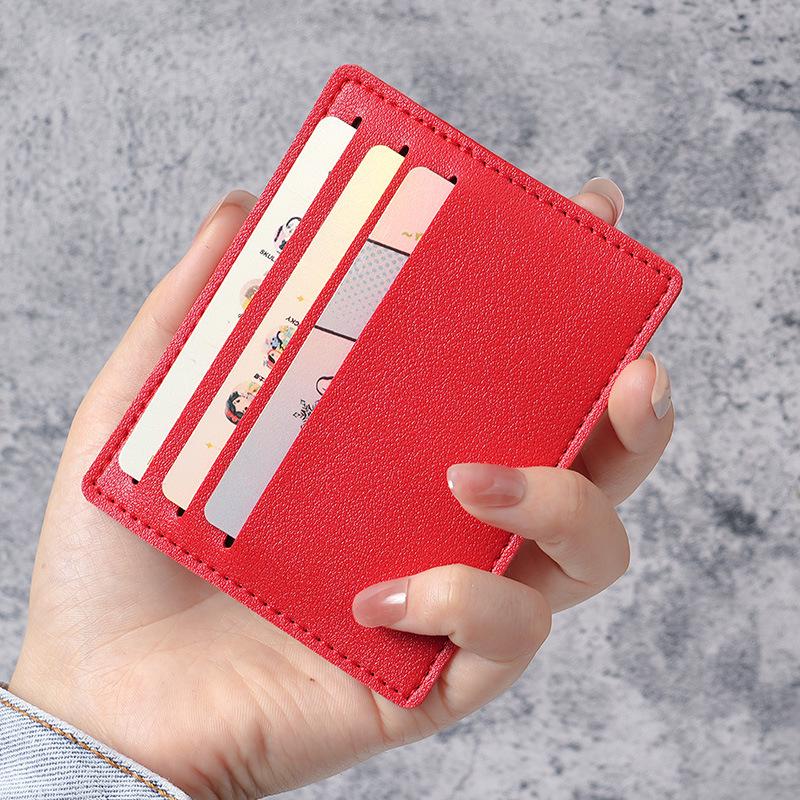 

Ультратонкий компактный картхолдер - Антидемагнетизация, Портативный и Унисекс красный