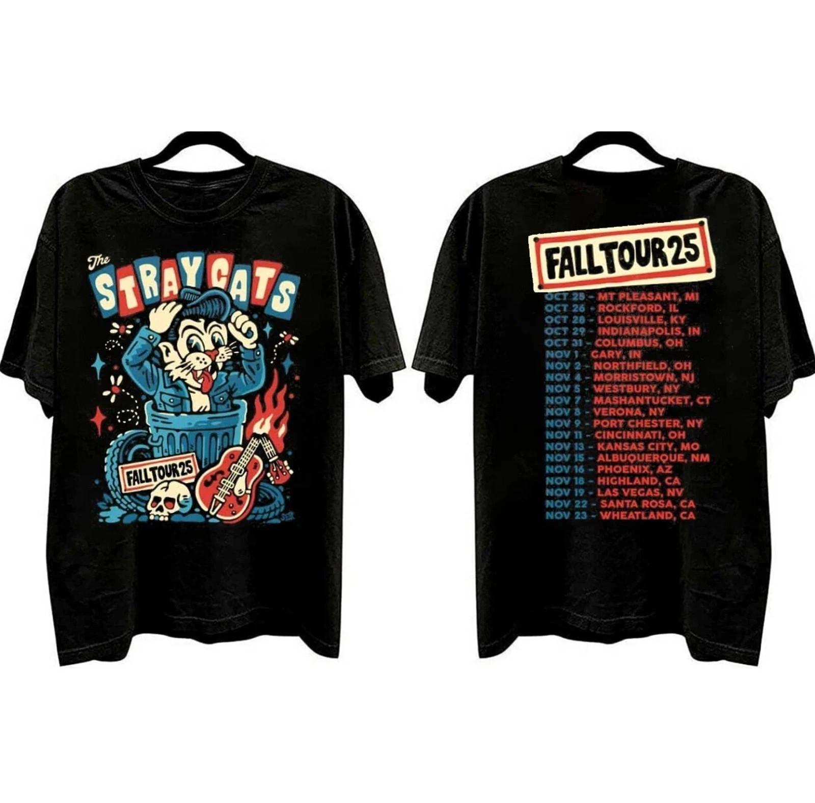 The Stray Cats Fall Tour 2026 Two Sides Unisex T-Shirt S-5XL XXXXL
