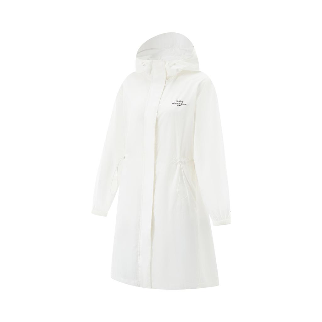 Li Ning Ice Silk Cool Comfort Breathable Windproof Sun Protection Jacket Women Jacket Off-White AFDV442-4