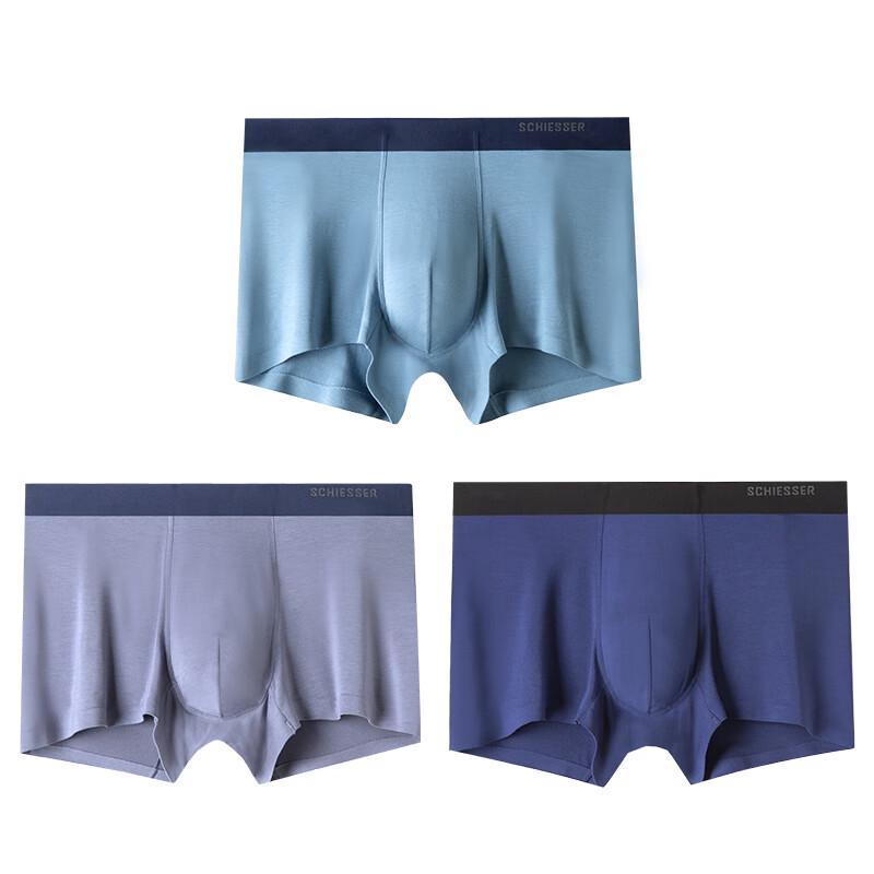 Schiesser Men's 50S Modal Seamless Boxer Briefs (3-Pack)
