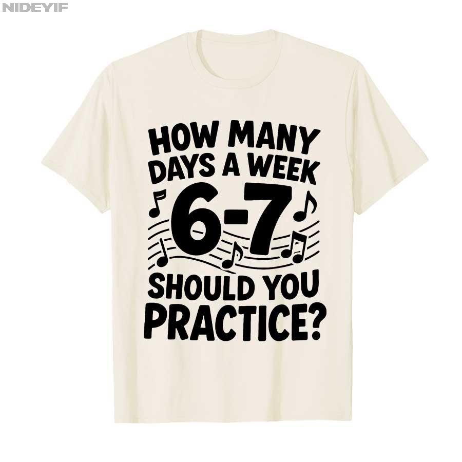 6 7 Meme Sześć Siedem dla Nauczyciela Muzyki Śmieszny Miłośnik Instruktora T-shirt Dla Mężczyzn Kobiet 100% Bawełna T-shirty Krótki Rękaw Bluzki 1121-1