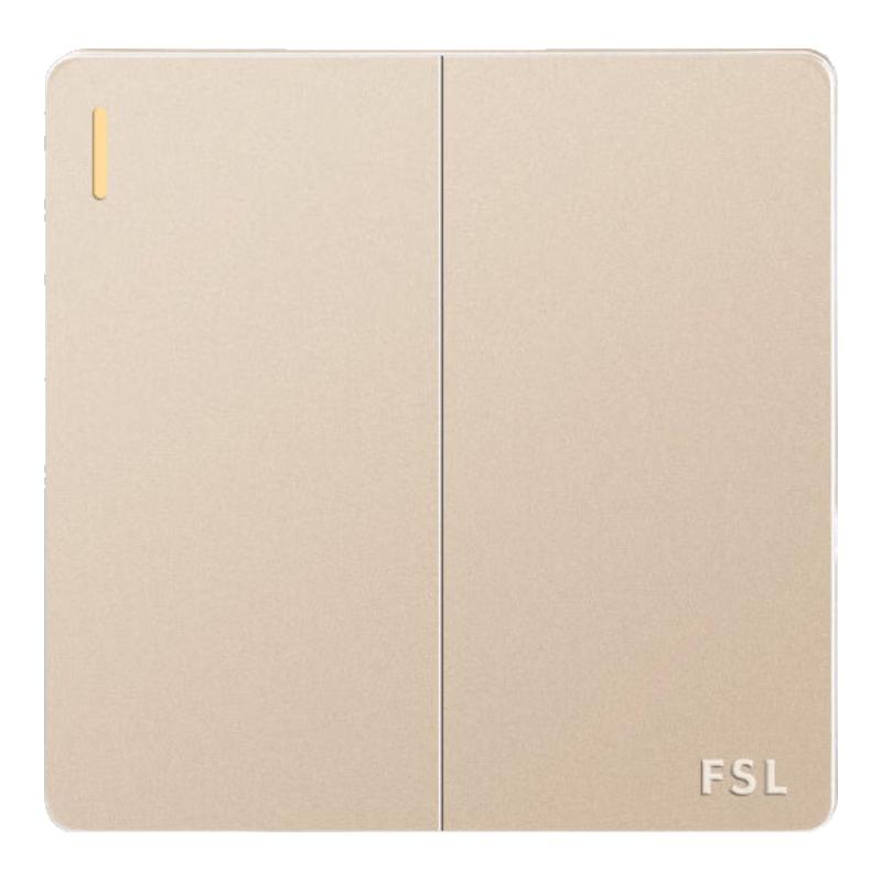 FSL 86-Type 10A Two-Gang Multi-Control Wall Switch Two-gang Multi-Control Switch