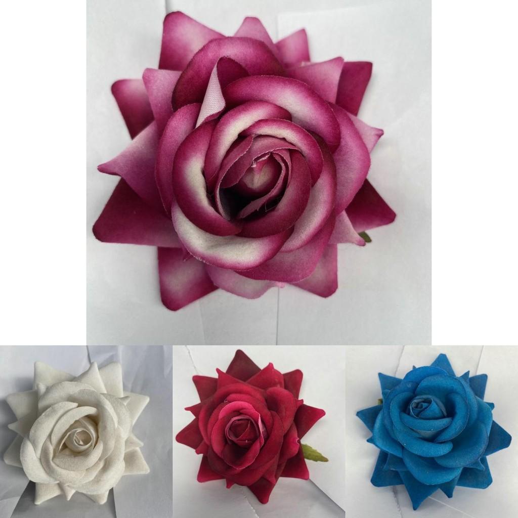 Simulation Velvet Rose Centerpiece For Indoor Decoration Wedding Venue Styling Photography Prop