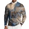Herren Rundhals Langarm Rippstrick Pullover