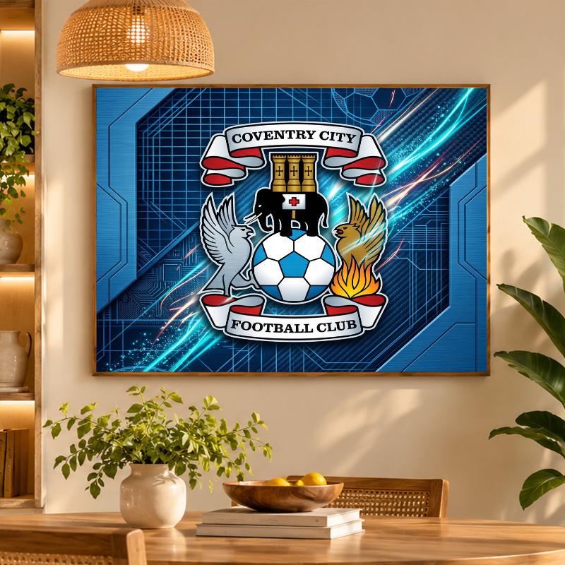 5D Diamond Painting Coventry City Football DIY Full Drill Diamond Art Kit Home Decoration