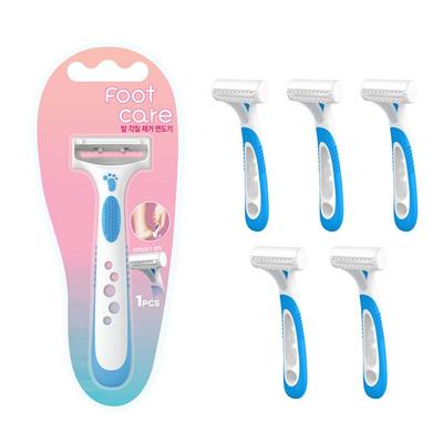 Esfoliante de calos para cuidados com os pés Dorco, 1 pacote, 6 peças, lâmina de barbear coreana