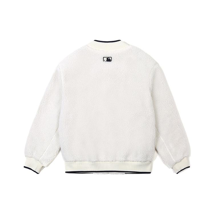 Nové sametové bundy MLB New York Yankees Unisex Slonová kost bílá 31JPF1061-50I