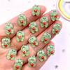 50db Gyanta Mini Csillogó Színes Kawaii Zöld Szerelem Béka Art Köröm Lapos hátú strasszos rátét DIY Charm Scrapbook Kiegészítők Kézműves