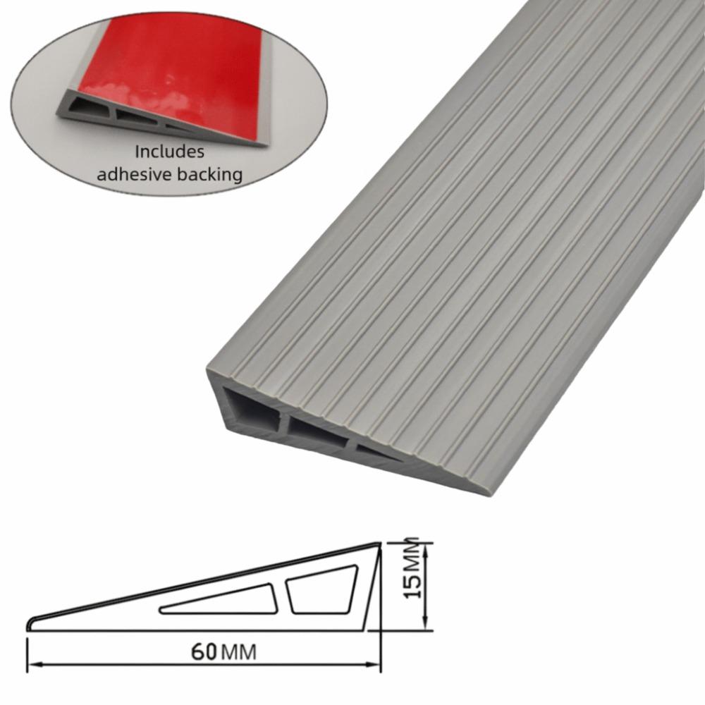 Universal Carpet To Tile Rise Threshold Ramps 60cm Soft Wheelchairs Ramps Waterproof Cuttable Home Steps Wood/Tile Floor