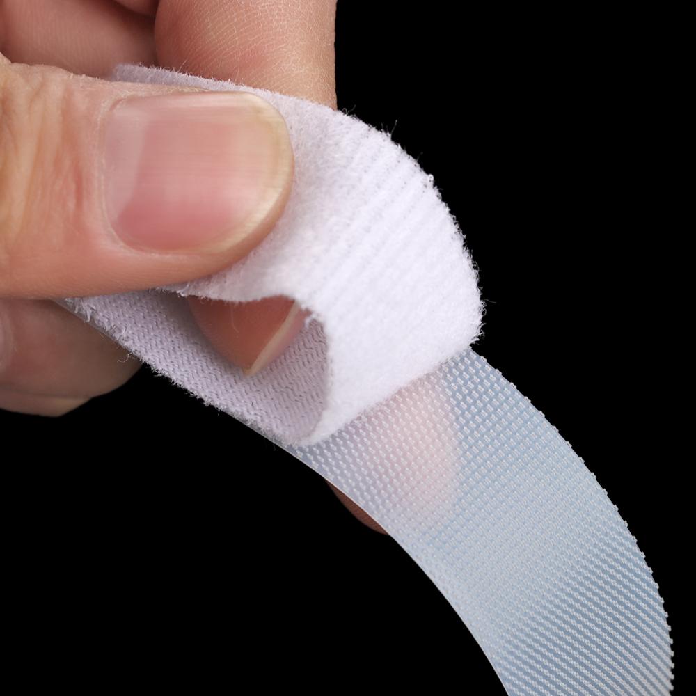 6/8/20mm Width Adhesive Hook Loop Fastener Tape Sewing Magic Tape Sticker Strap DIY Mini Thin Clothing Accessories Paste Strap