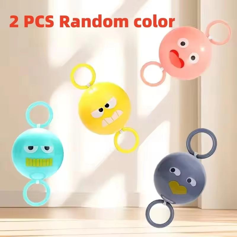 

2Pcs Luminous Whistle Ball Children S Rotating Flash Flywheel Puzzle Pulling Rope Childhood Creative Stress Relief Work Out Toy