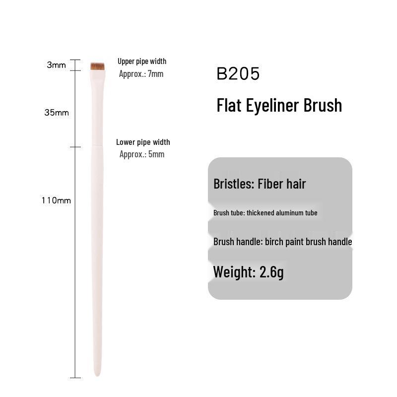 

Red Persimmon Ultra-Thin Flat Eyeliner & Eyebrow Brush with Fine Knife Edge