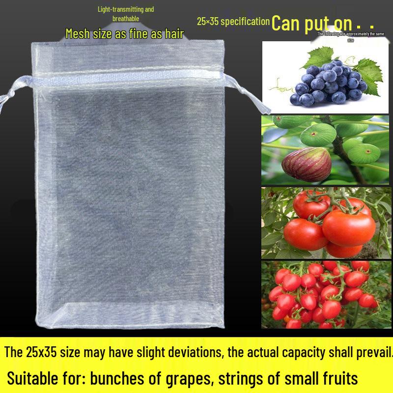 Fruit Tree Bagging: Insect & Bird Proof Mesh Covers for Strawberries, Figs, Pomegranates, Grapes, and Tomatoes