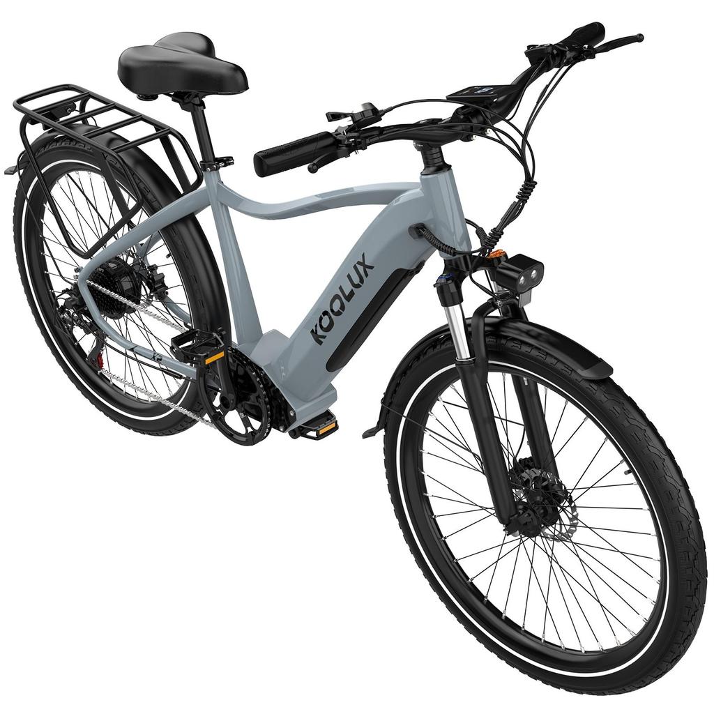 KOOLUX X3 Elektrofahrrad für Erwachsene – 500-W-Motor mit geringem Geräuschpegel, 48-V-15-Ah-Akku, Vorderradfederung für ein komfortables Fahrgefühl