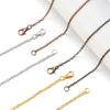 6pcs 45cm Metal Link Chain Iron Cross Chains With Lobster Clasp For Jewelry Making DIY Bracelets Necklace Accessories Wholesale