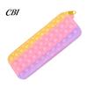 Decompression Pencil Case Pop Case, Large Capacity Silicone Storage Bag, with Relief Bubble Toy Stationery for Kids School Office Stress