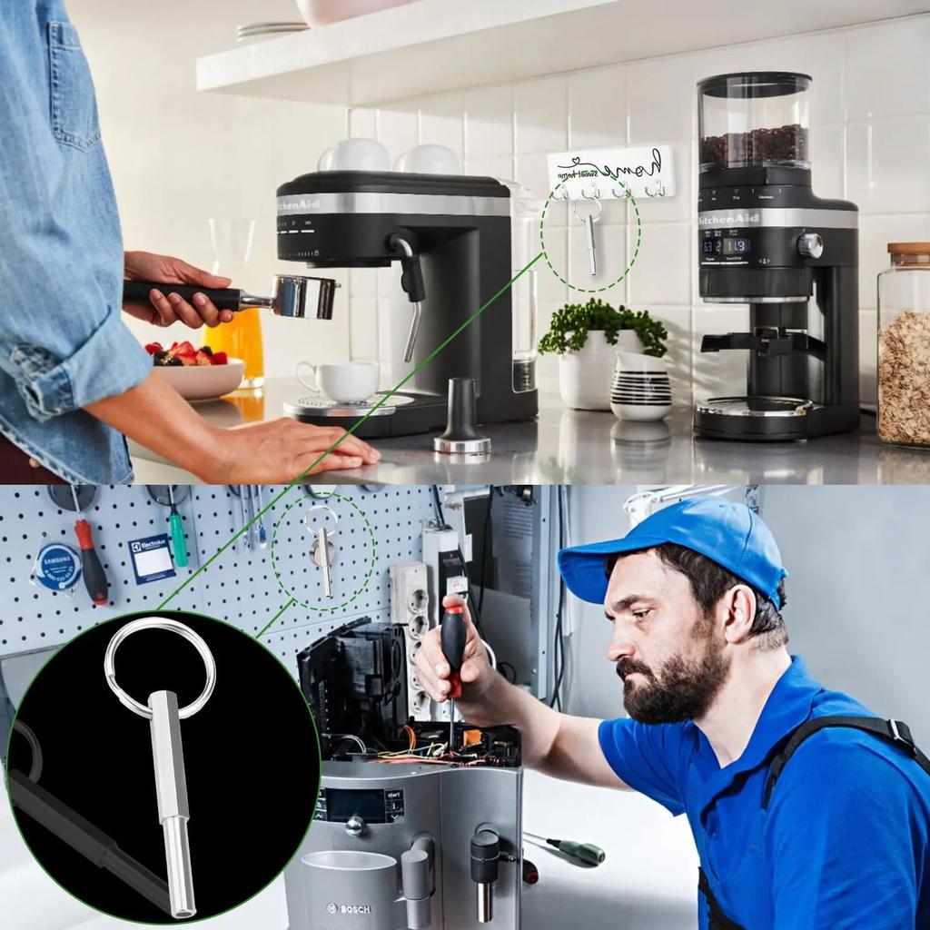 O-Ring-Set mit Ovalkopf-Schlüsselwerkzeug Großes KIT für J-ura Capresso/Impressa Maschinen Brühgruppe & Drainageventil O-Ring Passt für die meisten Jura