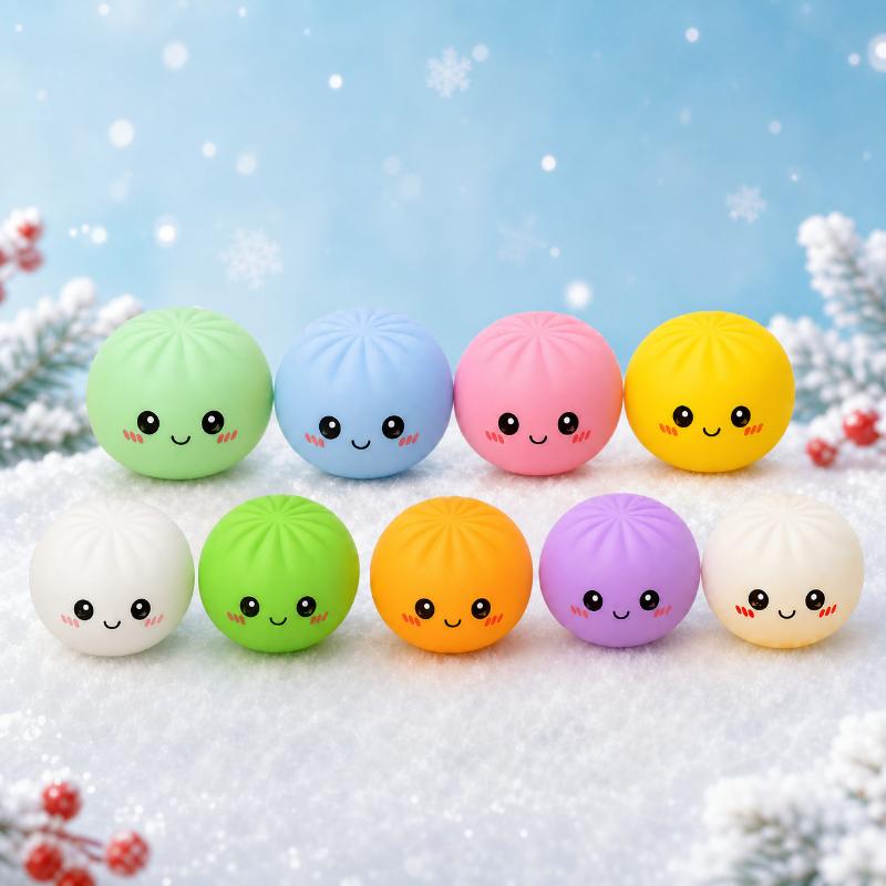 2026 Christmas Advent Calendar Mystery Dumpling Blind Box 24 Day Countdown Squeeze Sensory Fidget Holiday Gift Set