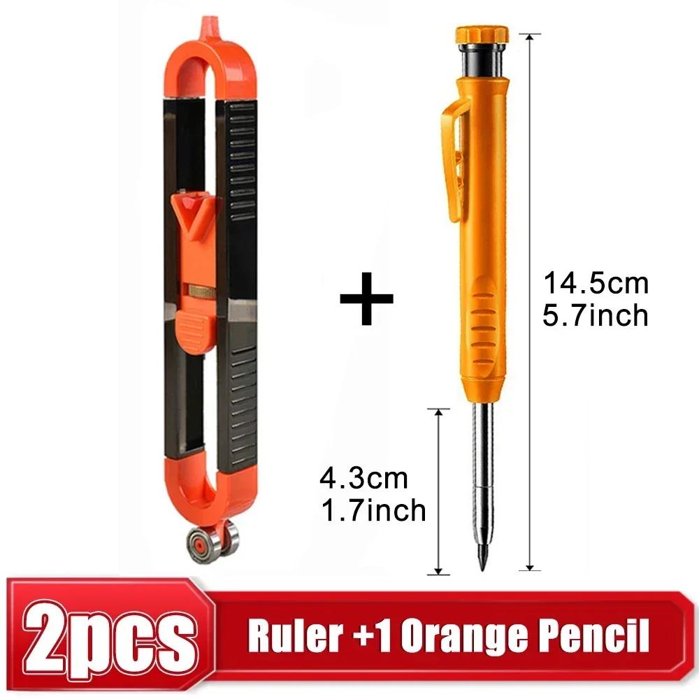 Measuring tool contour scribing ruler contour lock, precision woodworking instrument, adjustable locking contour copier