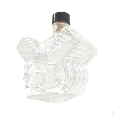 V8 Engine Shaped Whiskey Bottle Wine Dispenser for Liquor Brandy