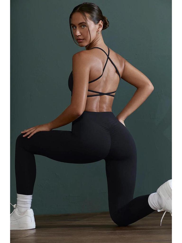 European & American Lulu Nude Feel Sports Bra: Shockproof, Beautiful Back Yoga Fitness Top for Women