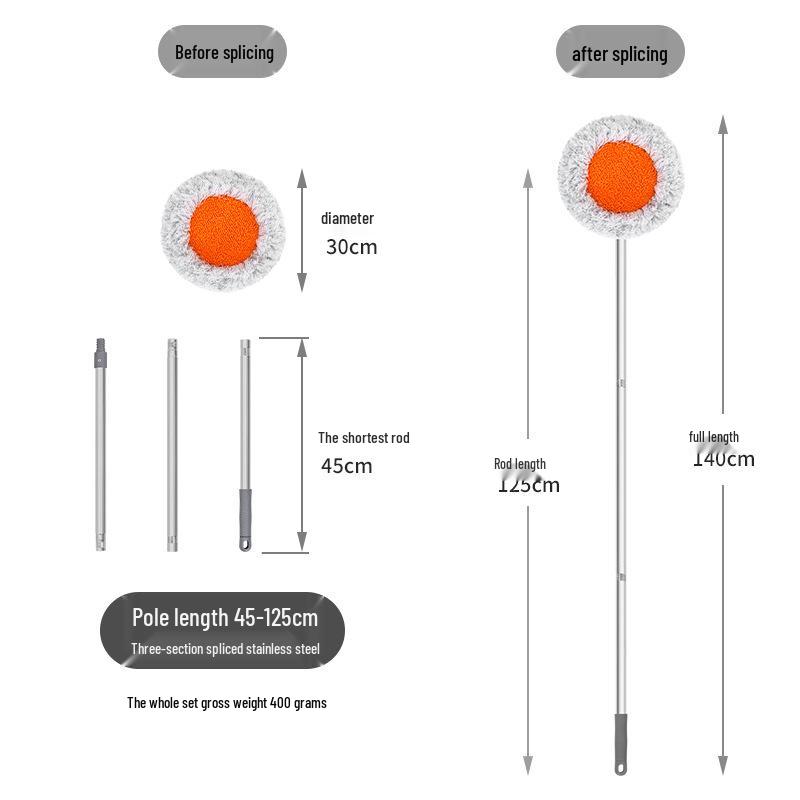 Golden Rabbit Sunflower Chenille Mop for Car, Wall, or Ceiling Cleaning