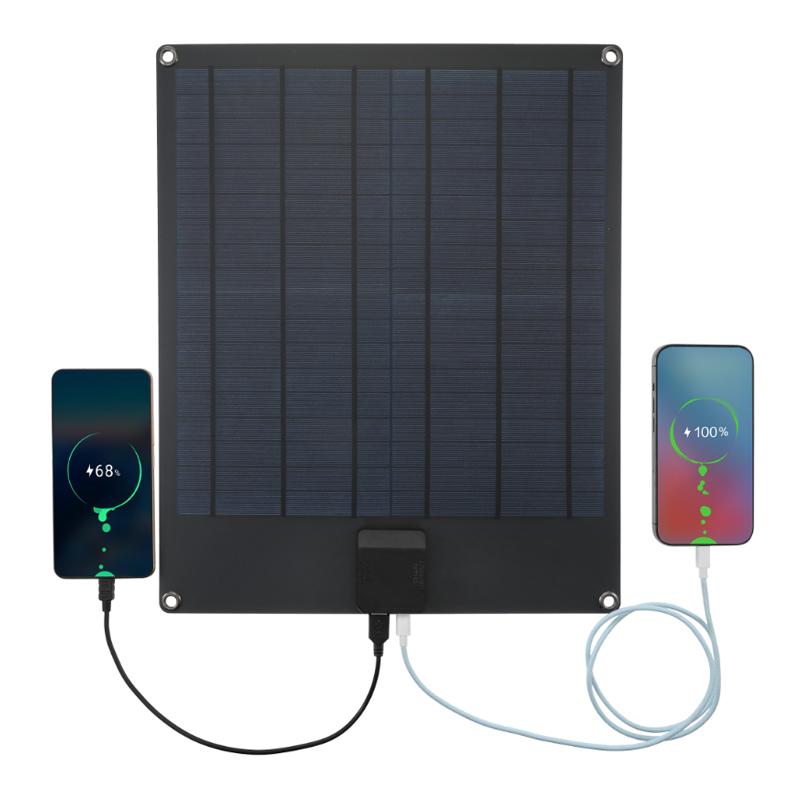Portable Solar Panel 5V Dual USB Solar Cell Outdoor Power Charger Solar Plate for Phone Camping Traveling Mobile Power Supplies