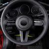 ABS Carbon Fiber Look / Red Car Steering Wheel Decoration Panel Cover Trim Fit For Toyota Corolla Cross  - 2025 Accessories