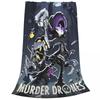 Murder Drones Uzi Doorman Knitted Blanket Coral Fleece Plush Tv Series Soft Throw Blankets for Outdoor Travel Bedroom Quilt