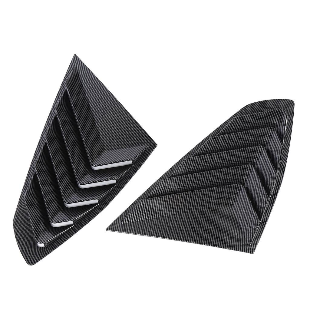 2PCS Rear Side Window Louvers Racing     Vent Scoop Shades Cover Blinds for 4 Series  6 Gran   2020 to 2024