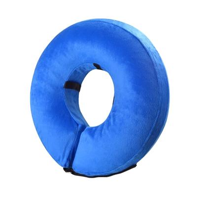 Comfortable Recovery Collar Inflatable After Surgery for Dogs Cats Wound Healing Easy To Eat and Drink Soft Lint