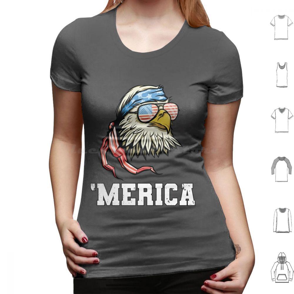 4th Of July Merica Bald Eagle Patriotic Veteran T Shirt 6xl Cotton Cool Tee Eagle Bald Eagle Mericaw Memorial Day Veterans Day