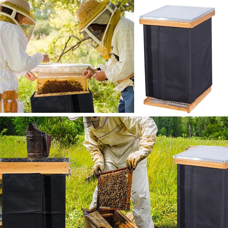 M-Modern-75.2" X 23. 5" Bee Hive Wrap For Winter Warm Windproof, Waterproof Beehive Insulation Wrap Beehive Warmth Cover