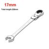 1Pcs Universal 72 Tooth Ratchet Wrench Dual Purpose Adjustable Head Opening Plum Blossom Saves Effort Quick Wrench
