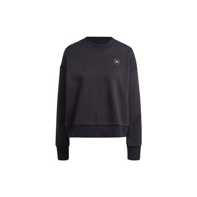 X Stella McCartney Reines Logo Sweatshirt mit Rundhalsausschnitt und Langen Ärmeln Damen Oberteile Schwarz IQ2635
