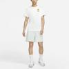Nike T Shirts Men's White Crew Neck Moderate Straight Fit DO2320-100