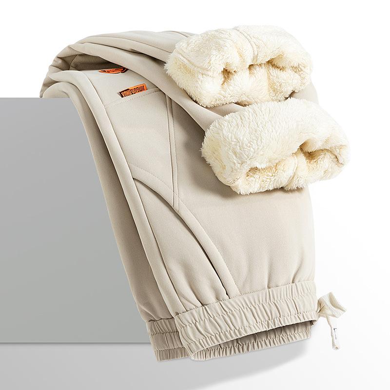 New Casual Pants In Autumn and Winter, Cashmere In Winter and Padded Sweatpants Are Loose, Comfortable, Simple and Versatile.