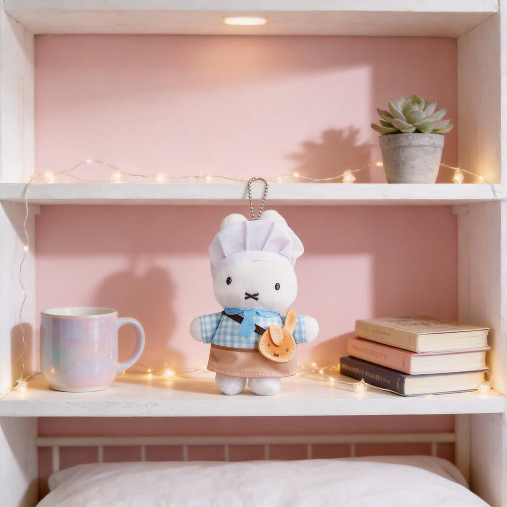 Miffy Plüsch-Schlüsselanhänger mit weichem Kurzplüsch für Mädchen und Sammler