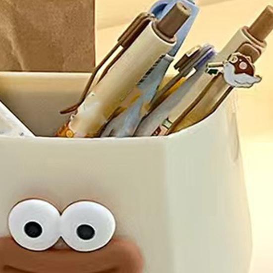 1/2Pcs Cartoon Sausage Mouth Pen Holder Magnetic Refrigerator Storage Box Stationery Container Home Office Desktop Fridge Decoration Ornament
