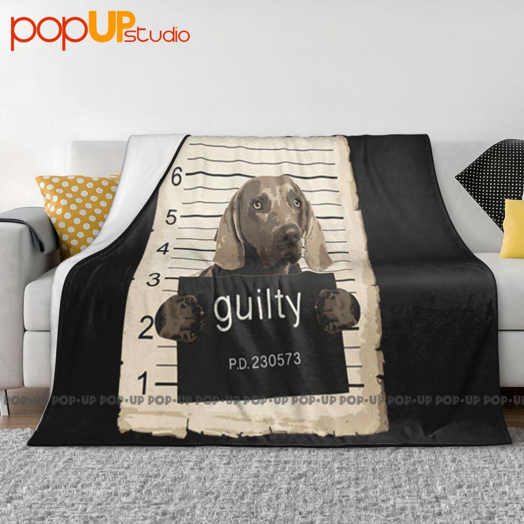 Weimaraner Dog Mug Shot Bad Dog Ultra-Soft Blanket Quilt Winter Sofa Cover Bed Covers