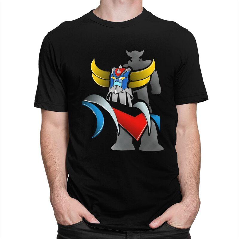 Custom Cool Vintage UFO Robot Goldorak Grendizer T Shirt Men 100 Cotton Tshirt Casual Tee Tops Streetwear Tshirts