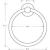 Bathroom Towel Ring, Brushed Nickel, Brushed Nickel Towel Ring, Brushed Nickel Towel Rack, 1 Piece (black)