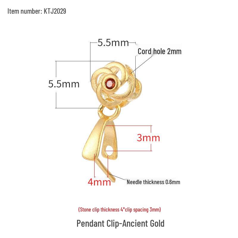 

Sterling Silver S925 Jade Buddha Head Pendant Bail Clip for DIY Necklace. S925 Silver