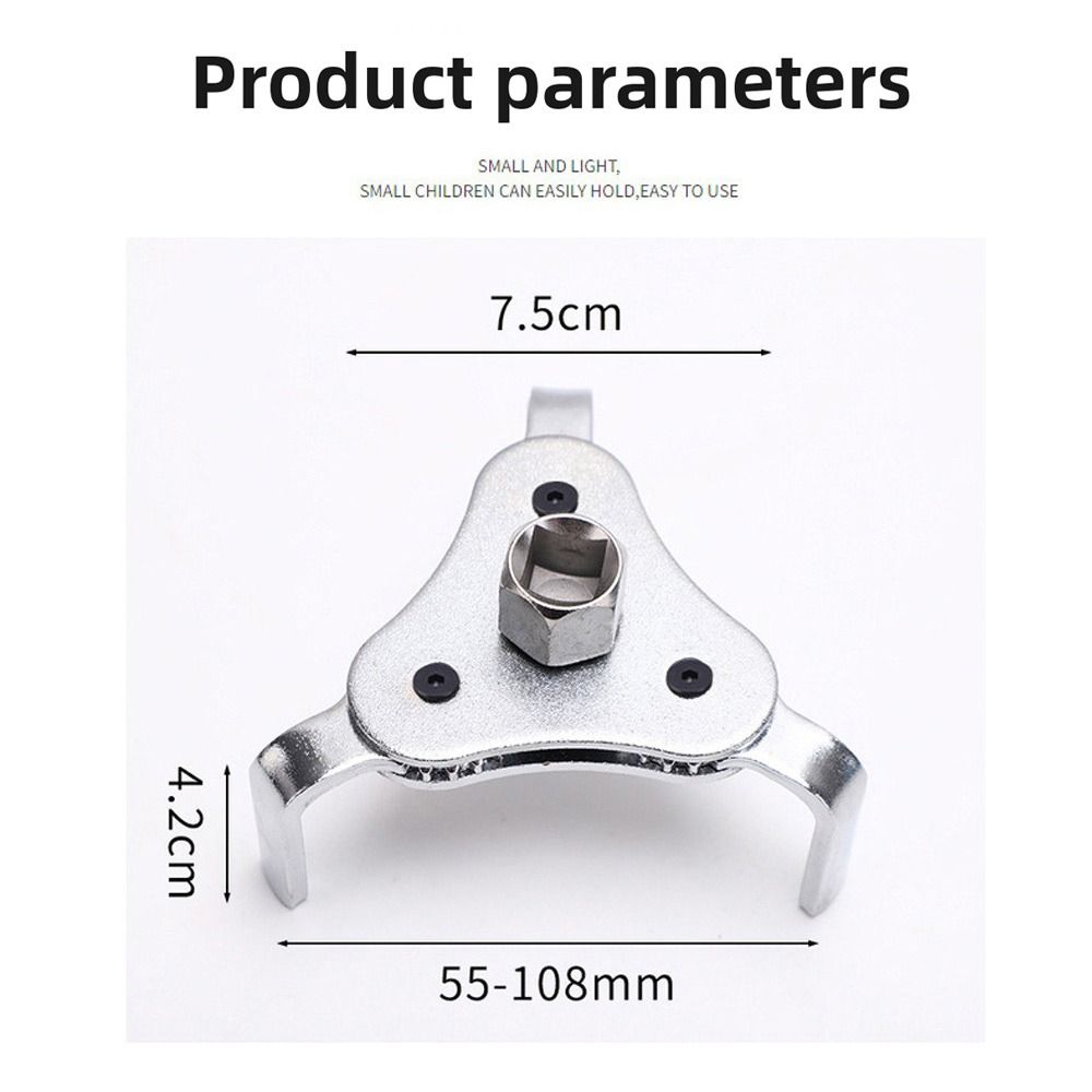 Flat Design Three Jaw Oil Filter Tool Three Jaw Disassembly Tool Car Disassembly Tool Manufacturer's Tool Grid Pattern