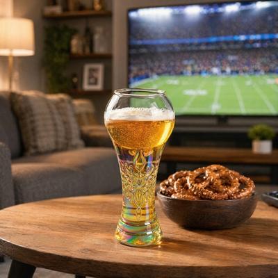 Trophy Shape Beer Glass, Heat Resistant Stein for Craft Beer Juice, Creative Pub Drinking Cup for Sports Party