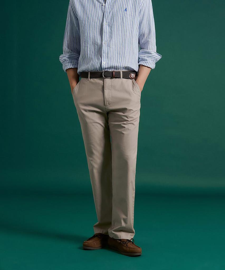 Binpolmen Summer Texture Comfort Fit Chino Pants Beige