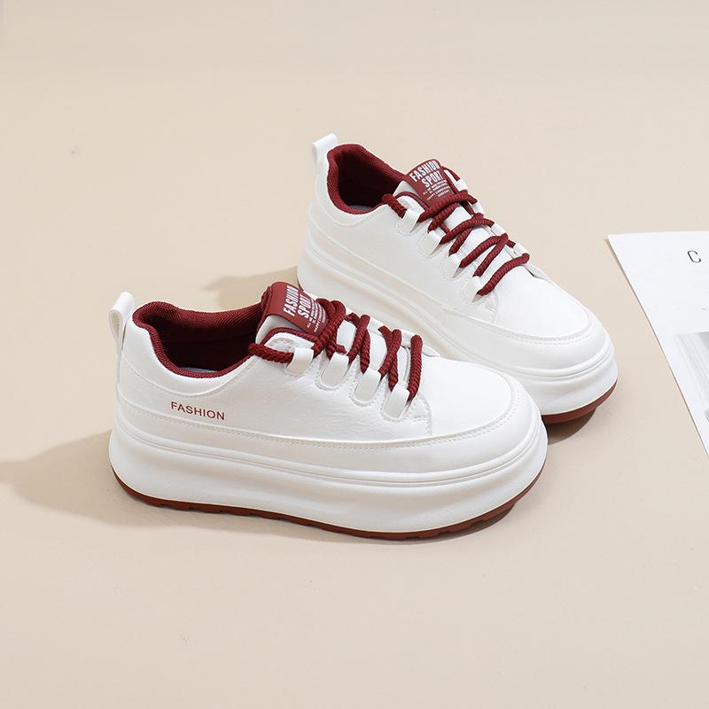 Thick Soled Little White Shoes Women 2024 Autumn Everything Small Niche Original Female Casual Height-raising Shoes Women