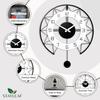 Analog Metal Luxury Wall Clock for Living Room | Non-Ticking Antique Large Wall Clock for Bedroom, Office, Hall, Drawing Room |