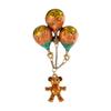 Elegant Alloy Bear Brooch Pin Feature Delicate Tassels Design Perfect For Youthful Fashion Statements