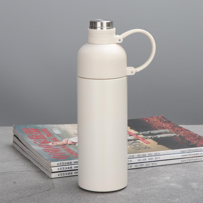 Thermos Cup Ladies High Appearance Level Student Compact Stainless Steel Delicate Portable Water Cup Straw Cup